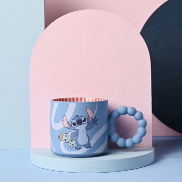 Taza Stitch Textura Suave Stitch Cerámica 300 mls