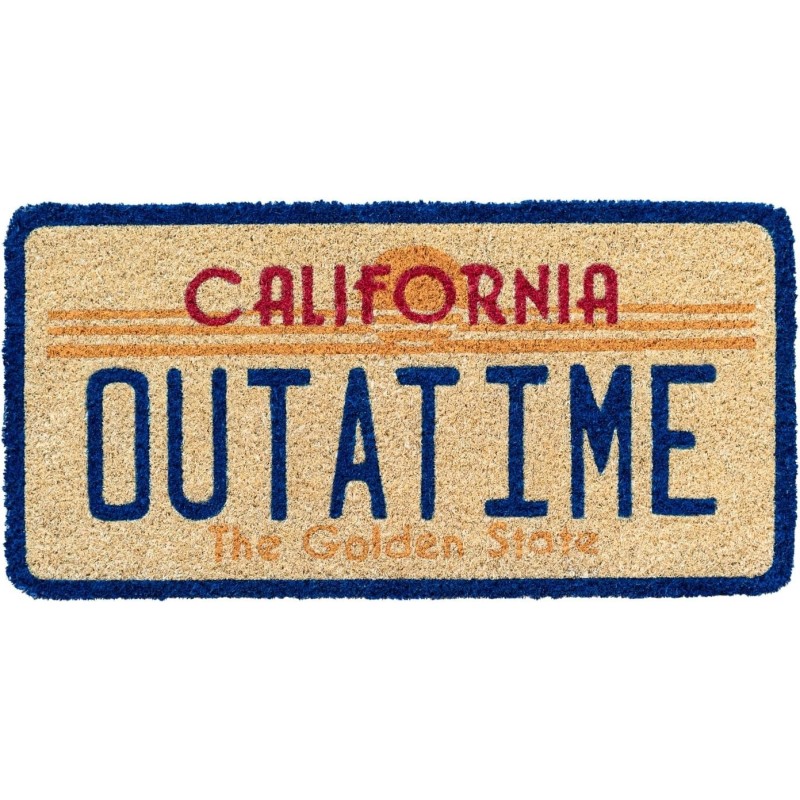 Felpudo Matrícula DeLorean Regreso Al Futuro 60 30 cms