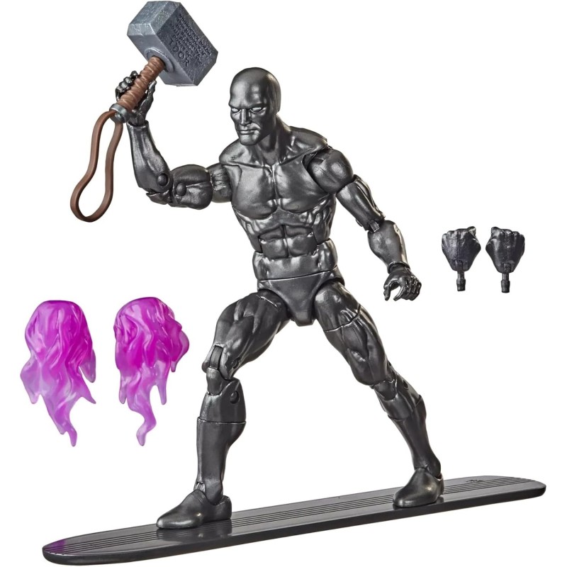 Figura Obsidian Surfer Silver Surfer Marvel Legends Articulada 15 cms