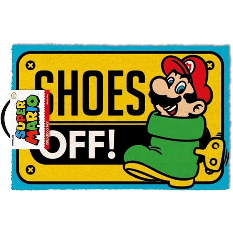 Felpudo Shoes Off! Super Mario Bros Nintendo 60 x 40 cms