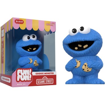 Figura Monstruo de las Galletas Cookie Monster Fun Fun Barrio Sésamo 13 cms