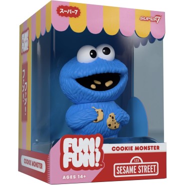 Figura Monstruo de las Galletas Cookie Monster Fun Fun Barrio Sésamo 13 cms