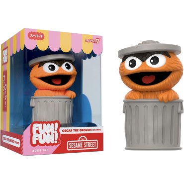 Figura Oscar The Grouch Orange Fun Fun Barrio Sésamo 13 cms