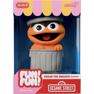 Figura Oscar The Grouch Orange Fun Fun Barrio Sésamo 13 cms