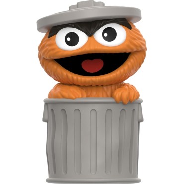 Figura Oscar The Grouch Orange Fun Fun Barrio Sésamo 13 cms
