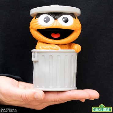 Figura Oscar The Grouch Orange Fun Fun Barrio Sésamo 13 cms