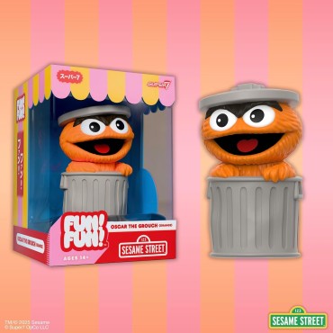 Figura Oscar The Grouch Orange Fun Fun Barrio Sésamo 13 cms