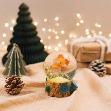 Bola de Nieve Pez Guiñitos Los Simpsons Brilla en la Oscuridad