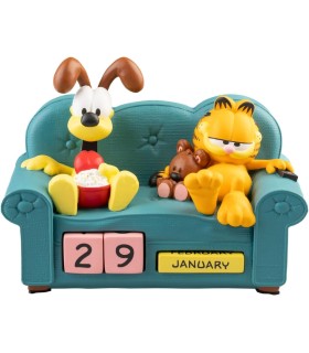 Calendario Perpetuo gato Garfield 3D - Figura Regalo Original Divertido : Decoracion Habitacion Juvenil o escritorio - Calendari