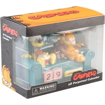 Calendario Perpetuo gato Garfield 3D - Figura Regalo Original Divertido : Decoracion Habitacion Juvenil o escritorio - Calendari