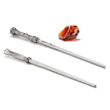 Set Réplicas Dos Varitas y Piedra Filosofal Harry Potter y la Piedra Filosofal Wizarding World