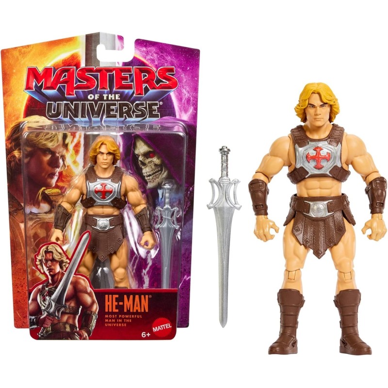 Masters of The Universe He-Man Figura de acción de 13,97 cm del héroe de la película, Aspecto Fiel al del Actor Nichola