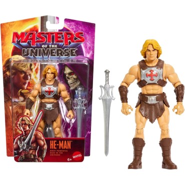 Masters of The Universe He-Man Figura de acción de 13,97 cm del héroe de la película, Aspecto Fiel al del Actor Nichola