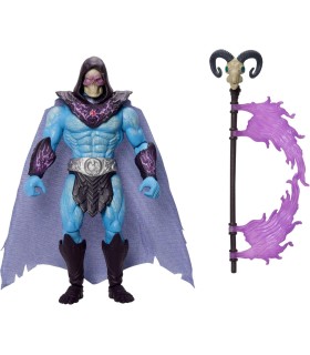 Masters of The Universe Skeletor Ataque del Báculo Havoc Figura de 13,97 cm del Villano de Motu con acción de Girar y solt