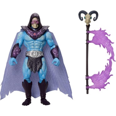 Masters of The Universe Skeletor Ataque del Báculo Havoc Figura de 13,97 cm del Villano de Motu con acción de Girar y solt