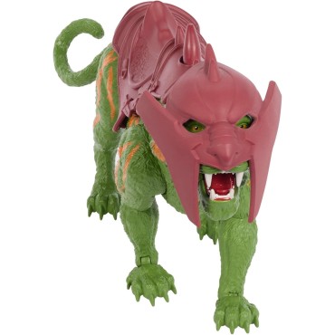 Masters of The Universe Battle Cat Figura de la película de 2026 con acción de mordisco y 5 rugidos Diferentes, Tigre con