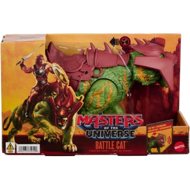 Masters of The Universe Battle Cat Figura de la película de 2026 con acción de mordisco y 5 rugidos Diferentes, Tigre con