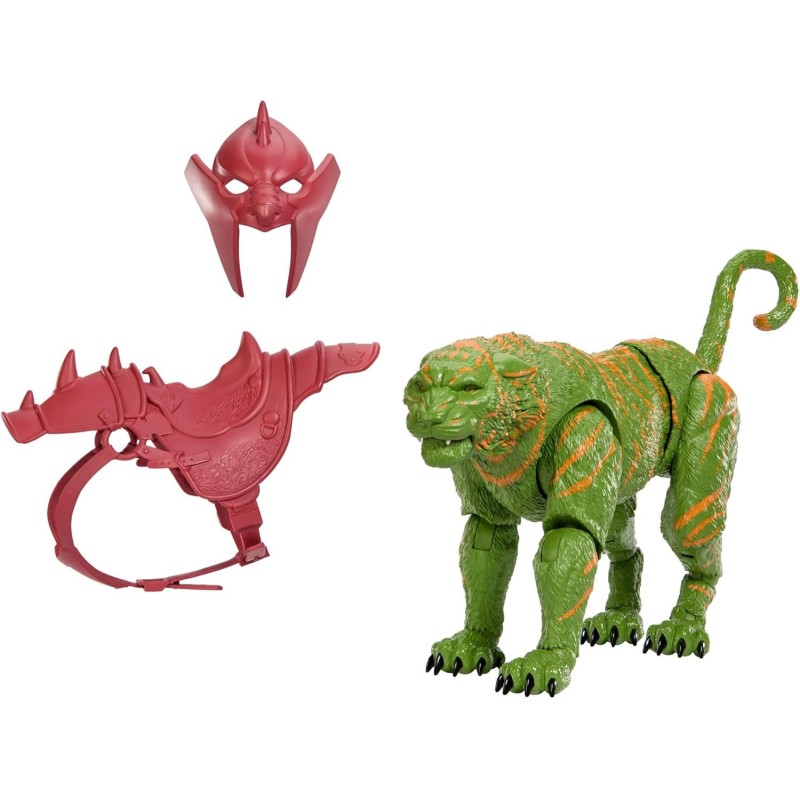 Masters of The Universe Chronicles Battle Cat Figura del Tigre de la película de 2026 a Escala 1:12, Ojos de Cristal y mandí