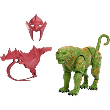 Masters of The Universe Chronicles Battle Cat Figura del Tigre de la película de 2026 a Escala 1:12, Ojos de Cristal y mandí