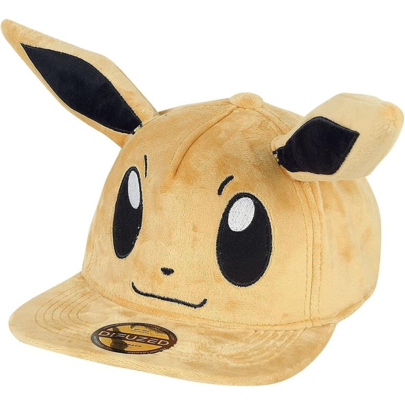 PokÃ©mon Evoli Unisex Gorra MarrÃ³n one size 80% poliÃ©ster, 20% algodÃ³n