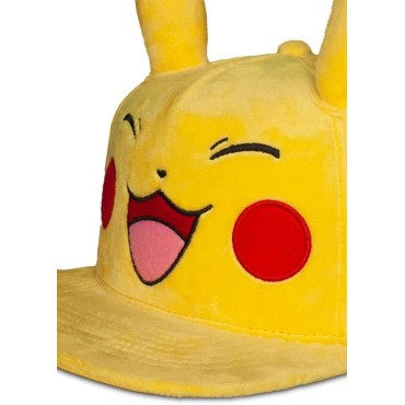 Pokémon Happy Pikachu Unisex Gorra Amarillo One Size 80% poliéster, 20% algodón