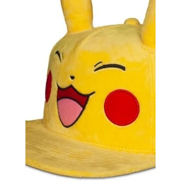 Pokémon Happy Pikachu Unisex Gorra Amarillo One Size 80% poliéster, 20% algodón