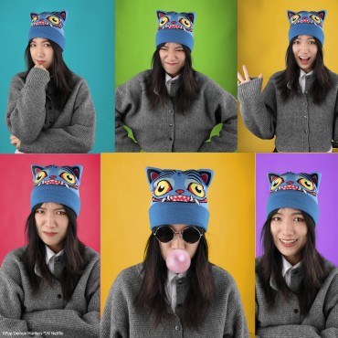 Cinereplicas Kpop Demon Hunters Gorro Derpy Licencia oficial