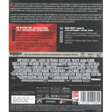 Pulp Fiction Edición especial Funda [4K UHD,Blu-ray] (1994)