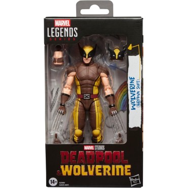 Figura Wolverine Brown Suit Deadpool & Wolverine Marvel Legends Articulada 15 cms