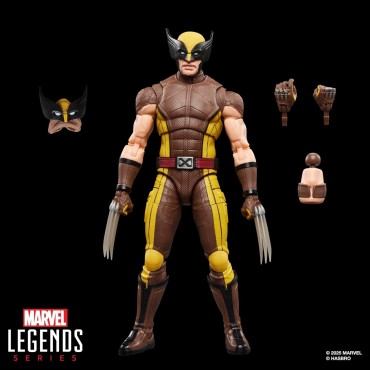 Figura Wolverine Brown Suit Deadpool & Wolverine Marvel Legends Articulada 15 cms