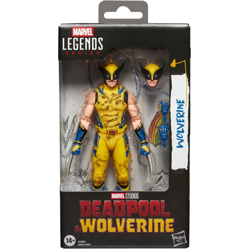 Figura Wolverine Damaged Deadpool & Wolverine Marvel Legends Articulada 15 cms