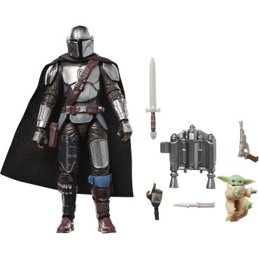 Figura Deluxe The Mandalorian & Grogu Star Wars Articulada 9'5 cms