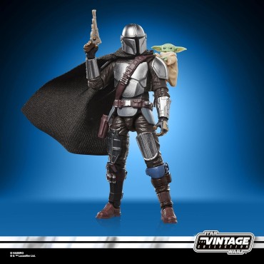 Figura Deluxe The Mandalorian & Grogu Star Wars Articulada 9'5 cms