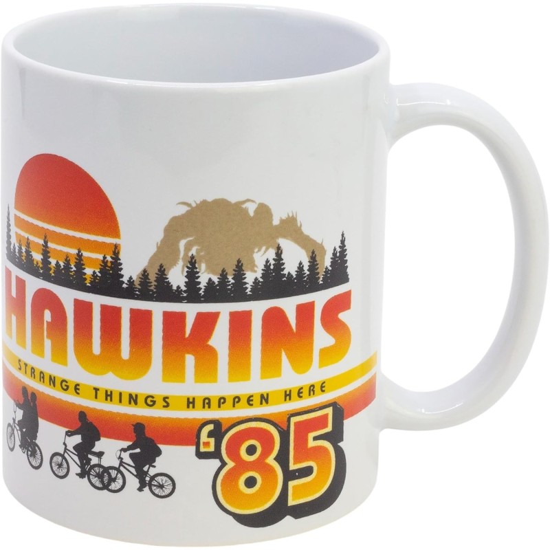 Taza Hawkins 85 Stranger Things Cerámica 325 mls