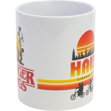 Taza Hawkins 85 Stranger Things Cerámica 325 mls