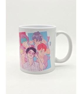 Taza Saja Boys K-Pop Demon Hunters Cerámica 325 mls