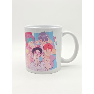 Taza Saja Boys K-Pop Demon Hunters Cerámica 325 mls