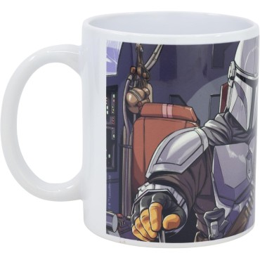 Taza The Mandalorian Razor Crest Star Wars Cerámica 325 mls