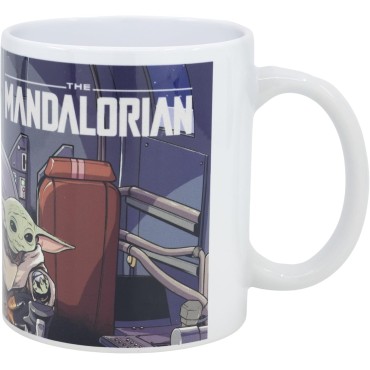 Taza The Mandalorian Razor Crest Star Wars Cerámica 325 mls