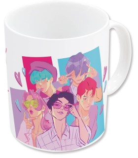 Taza Saja Boys K-Pop Demon Hunters Cerámica 325 mls