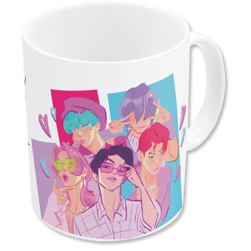 Taza Saja Boys K-Pop Demon Hunters Cerámica 325 mls