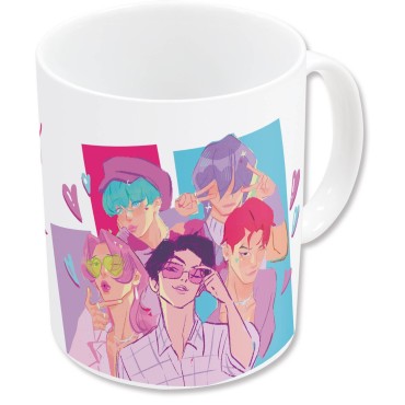Taza Saja Boys K-Pop Demon Hunters Cerámica 325 mls