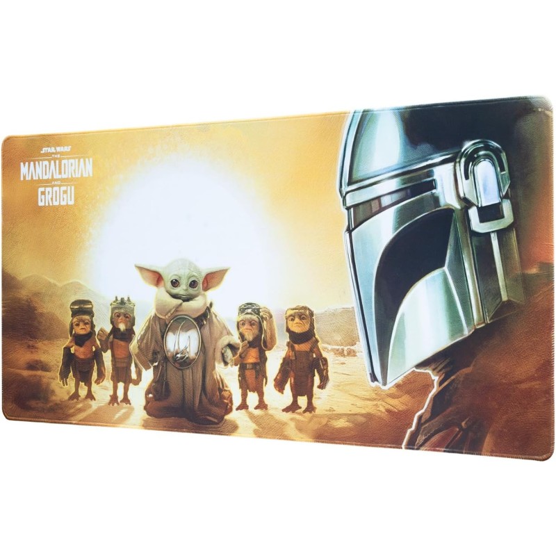 Alfombrilla de ratón XXL The Mandalorian and Grogu - Alfombrilla de Escritorio (Mouse Pad) Protector Escritorio : Impermeable y