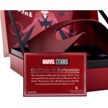 Marvel Studios - Réplica clásica de la tiara de la bruja escarlata, joyería para cosplay, exhibición y uso diario, talla ún