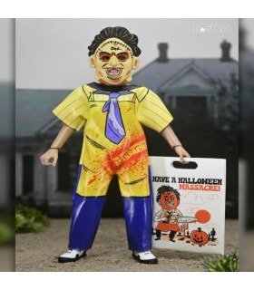 NECA Texas Chainsaw Massacre Leatherface Figura de acción vestida a escala de 6 pulgadas, personaje de película de terror, col
