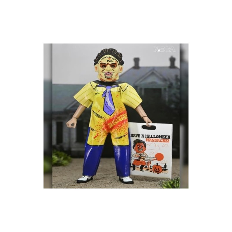 NECA Texas Chainsaw Massacre Leatherface Figura de acción vestida a escala de 6 pulgadas, personaje de película de terror, col