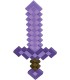 Minecraft - Espada Minecraft Encantada Morada Oficial - Arma de Juguete de Plástico - Niños 3 Años +