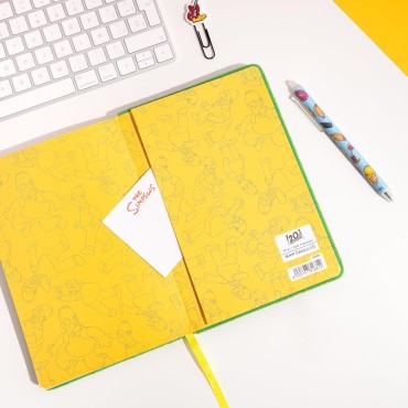 Cuaderno Premium Homer en Arbusto Los Simpsons A5