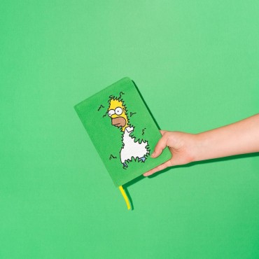 Cuaderno Premium Homer en Arbusto Los Simpsons A5