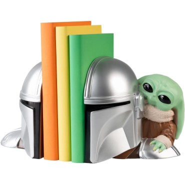Sujeta Libros 3D The Mandalorian and Grogu 15 cms